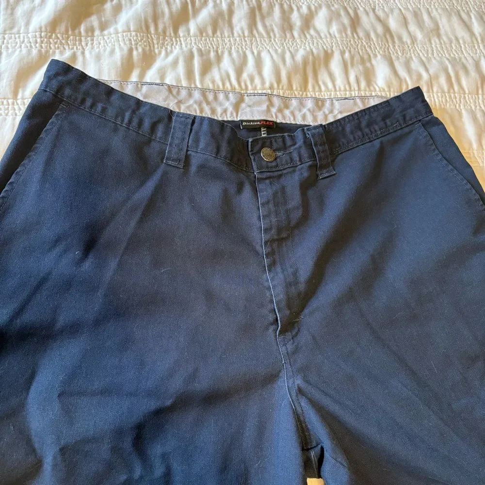 Dickies Flex Dark Navy Straight-Leg Work Chinos